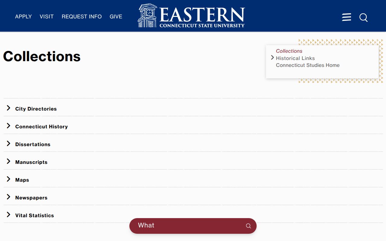 Norwich city directory backup holdings in Eastern Connecticut Studies collections