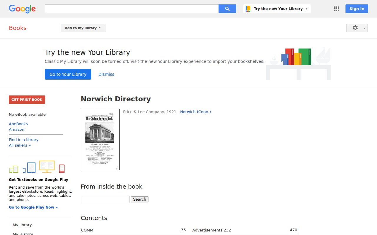 Norwich city directory 1921 Price and Lee scan for historical entries