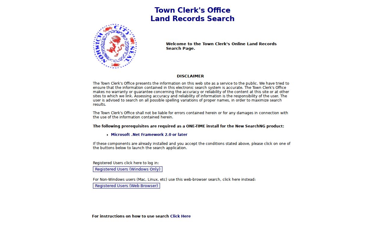Norwich street directory City Clerk land record index